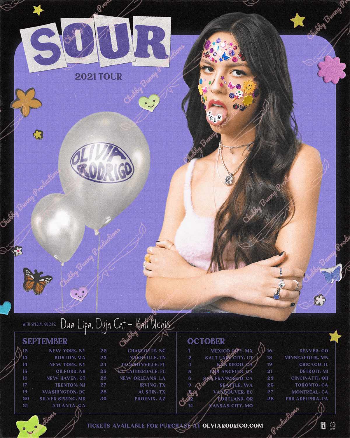 OR Sour tour Poster Dupe 13 x 19