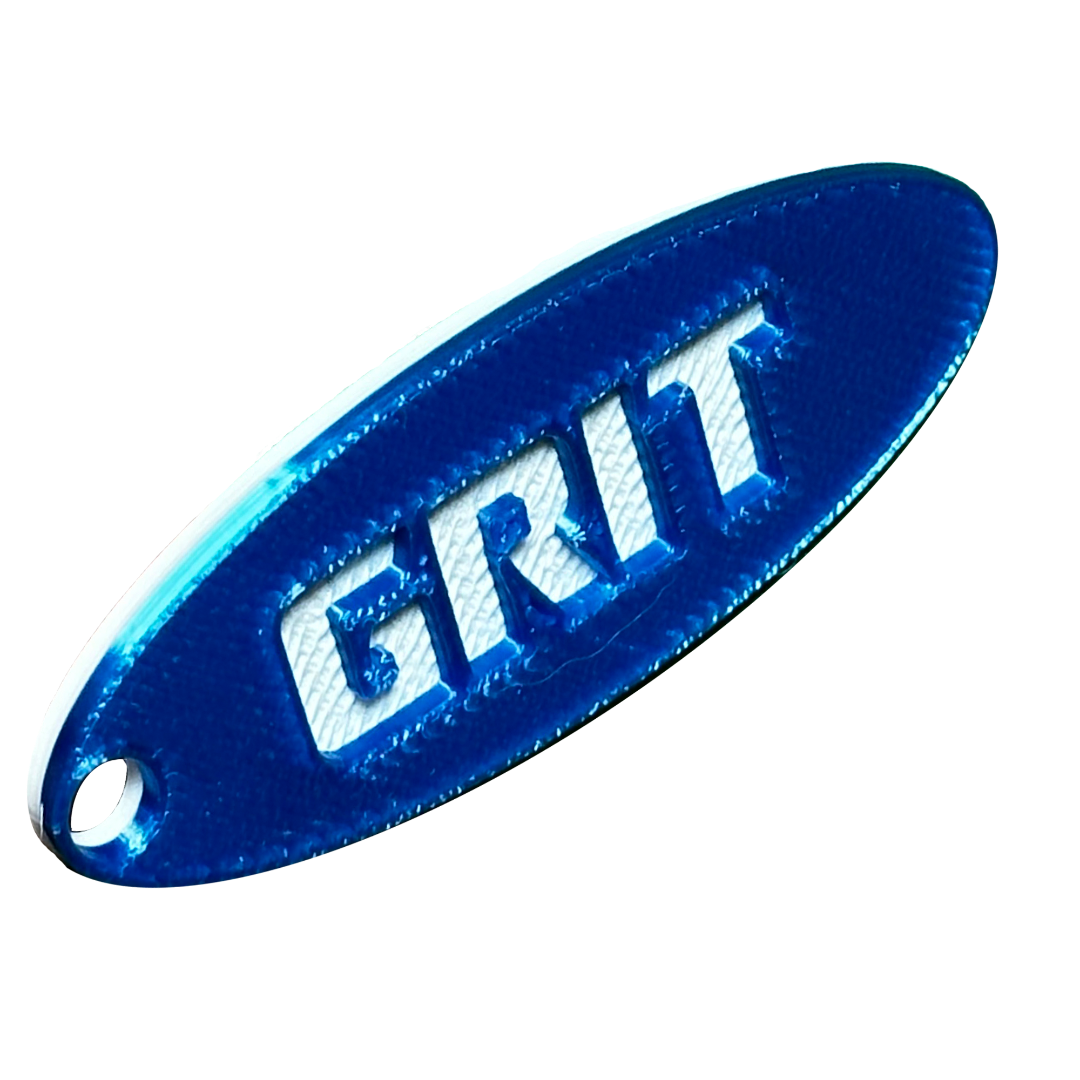 Detroit Lions GRIT Keytag/Keychain, Blue and White, Limited Edition