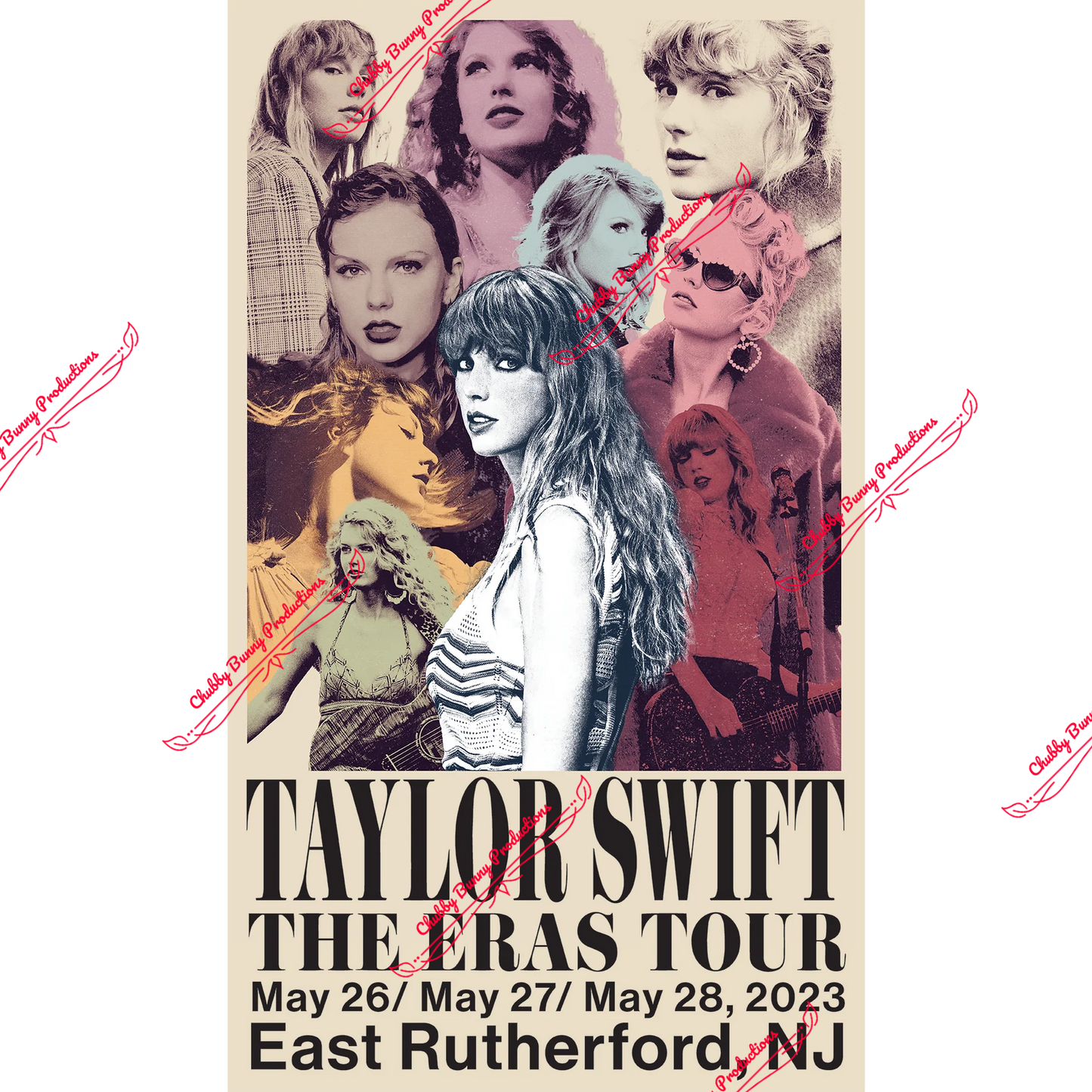 TS Eras Tour East Rutherford, NJ Poster Dupe 13x19