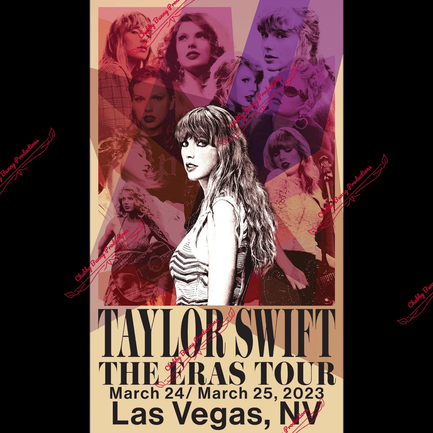 TS Las Vegas, NV Eras Tour Poster Dupe 13x19