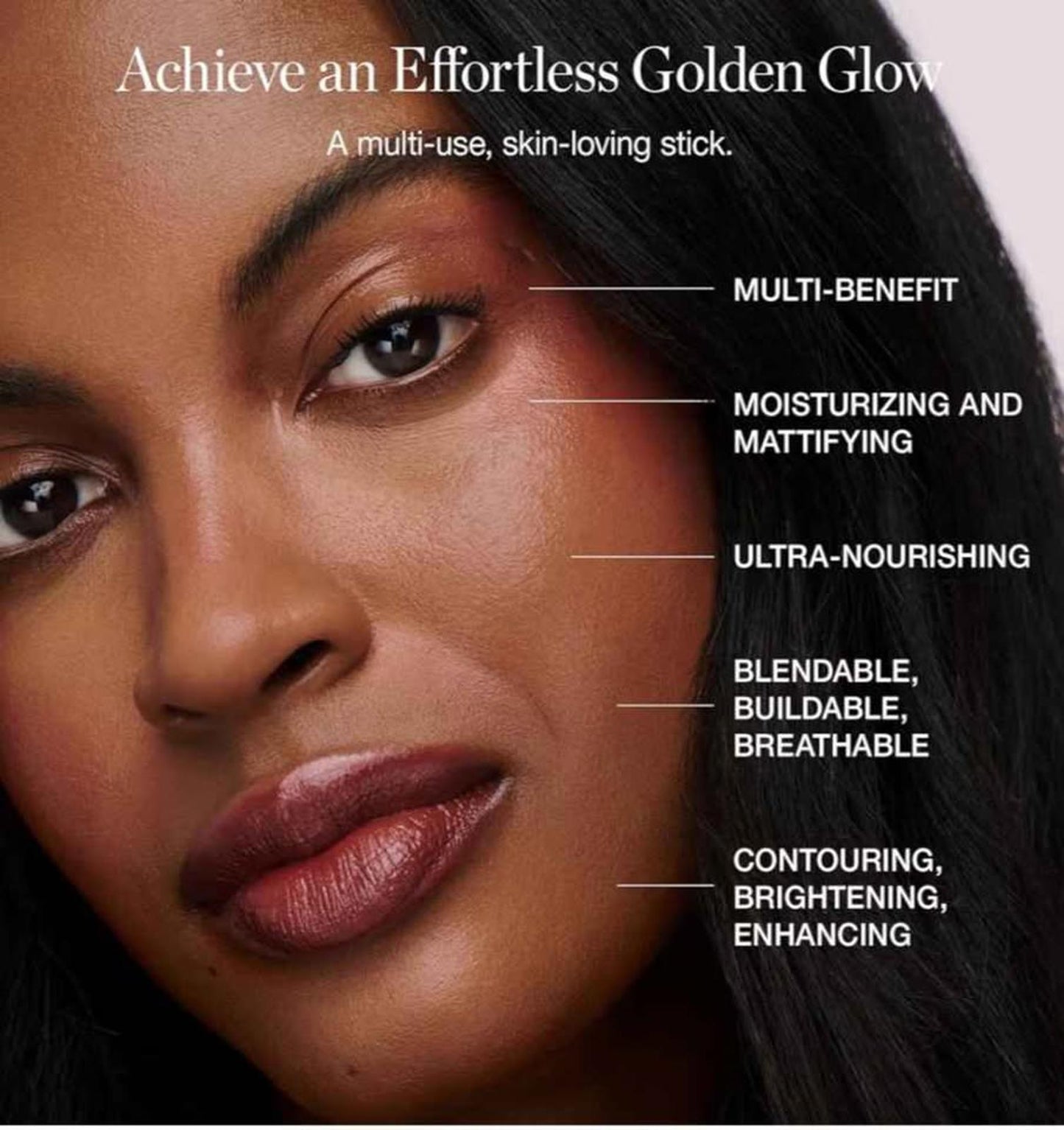 Ogee Face Stick Trio - Golden Contour Stick Makeup Collection - Certified Organic Bronzer, Blush Sti