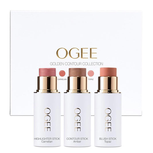 Ogee Face Stick Trio - Golden Contour Stick Makeup Collection - Certified Organi