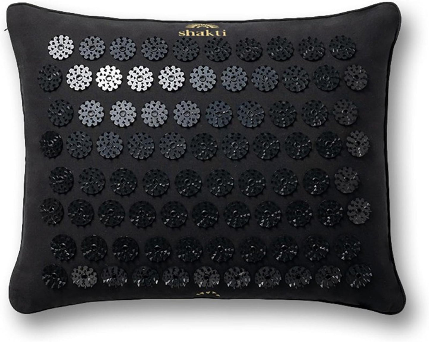 ShaktiMat Premium Acupressure Pillow, Original Intensity in Shakti Black, Massag