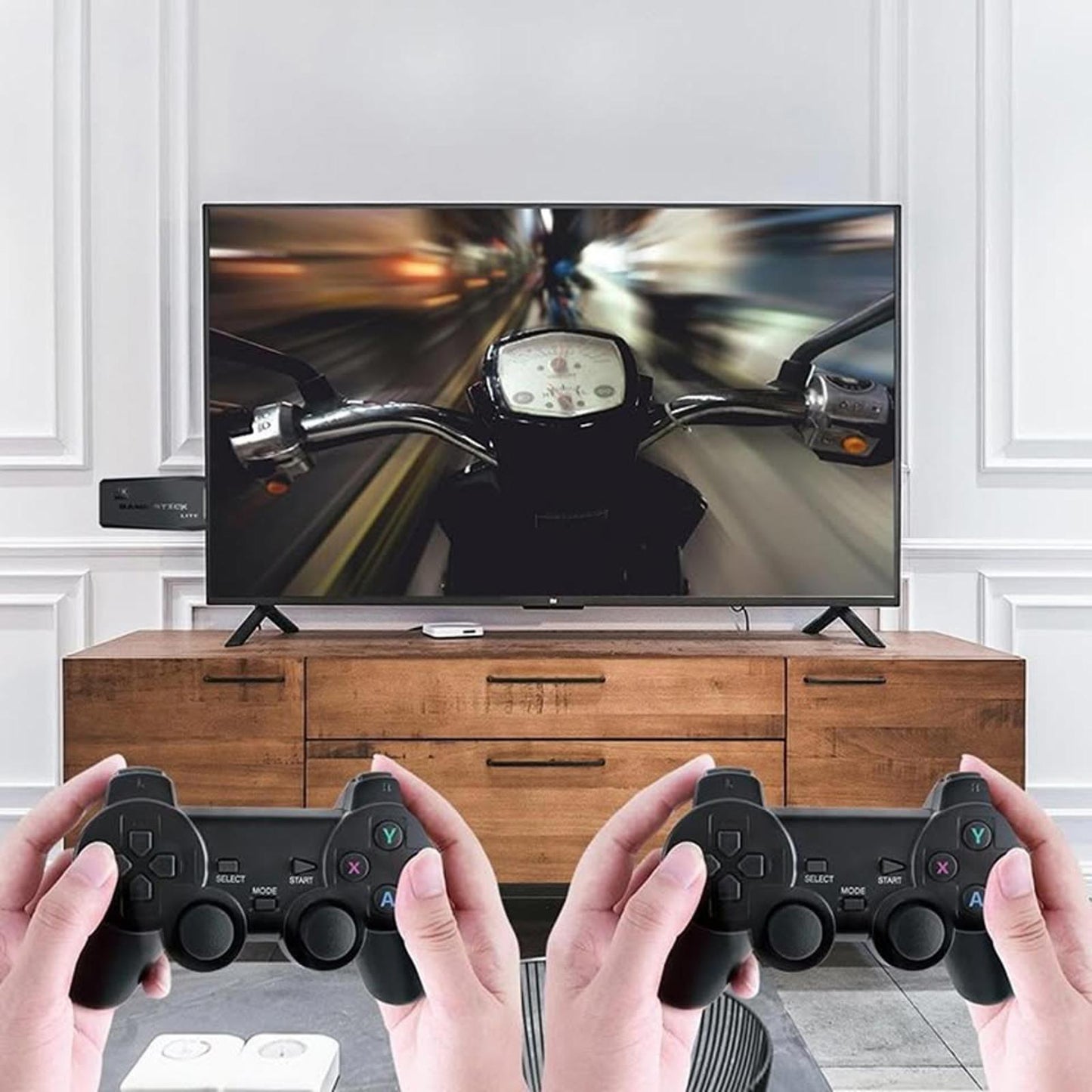 New Portable Game Stick Console & Wireless Controllers Game Stick Lite 4K,Retro