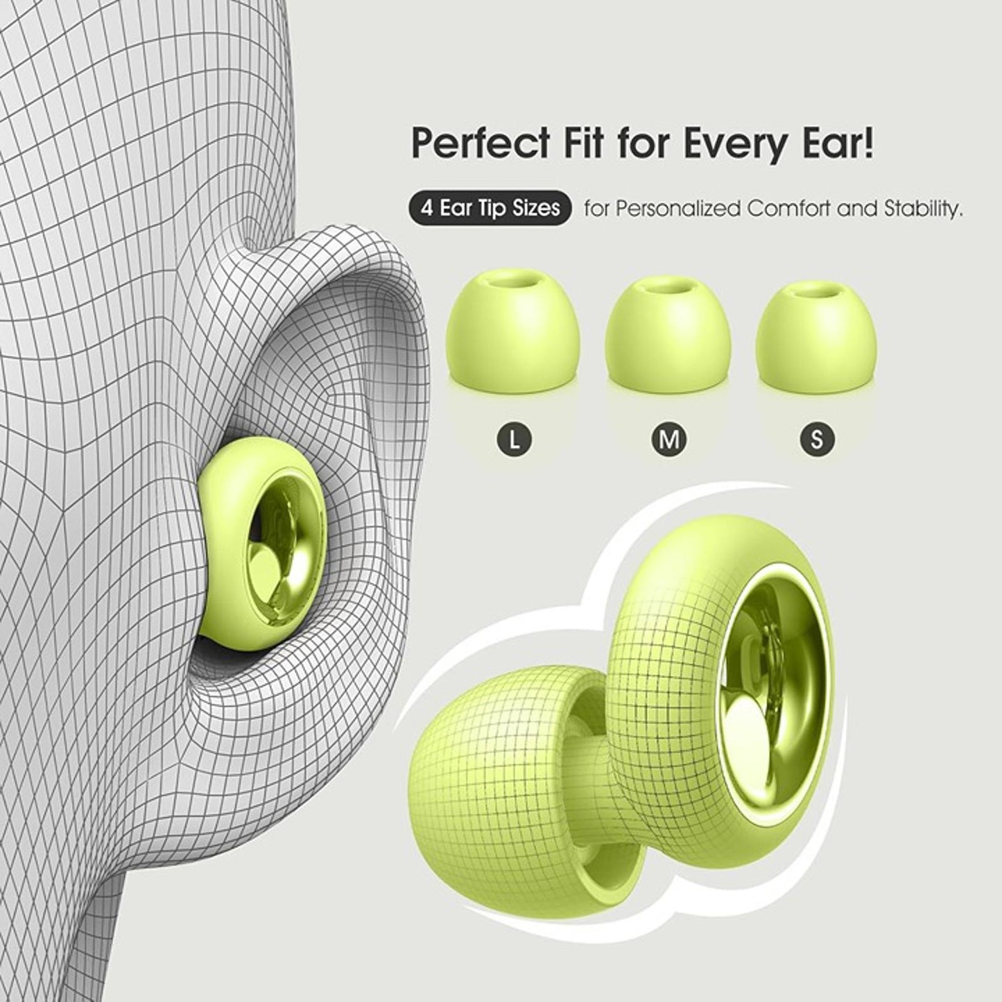 Ear Plugs for Sleeping Noise Cancelling, Soft Ear Plugs for Sleeping, 45dB Reusa