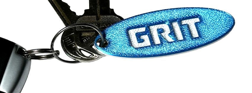 Detroit Lions GRIT Keytag/Keychain, Blue and White, Limited Edition