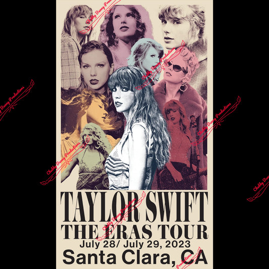 TS Santa Clara, CA Eras Tour Poster Dupe
