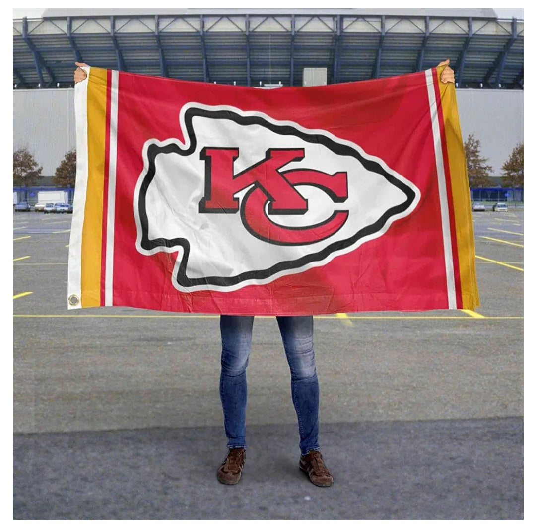 WinCraft Kansas City Chiefs KC Large 3x5 Flag