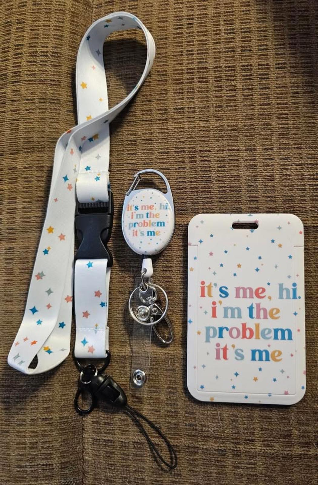 ID Badge Holder with Breakaway Lanyard &Heavy Duty Retractable Reel-360°Rotating