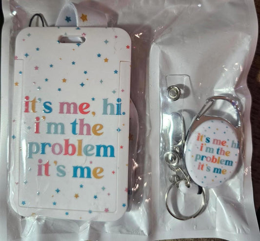 ID Badge Holder with Breakaway Lanyard &Heavy Duty Retractable Reel-360°Rotating